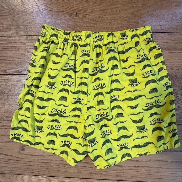 Novelty Print Mens Boxers SZ S American Eagle Funny Mustache Swim Lot of 2 Fun - Picture 6 of 9
